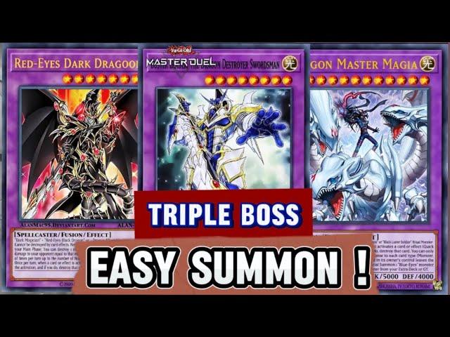 Easiest way to summon DRAGOON BUSTER MAGIA , Triple BOSS Deck Crushing Meta [Master Duel]
