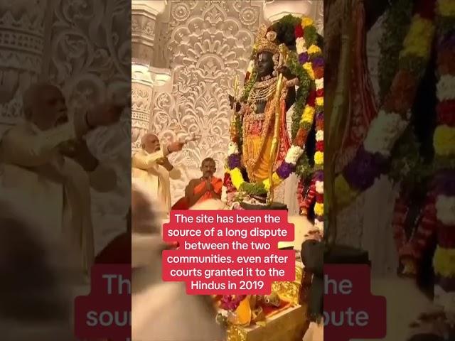 Indian prime minister Narendra Modi has opened a controversial Hindu temple in Ayodhya