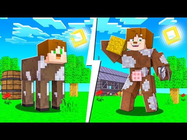 Minecraft, 100 GÜN BOYUNCA İNEK OLARAK YAŞADIM