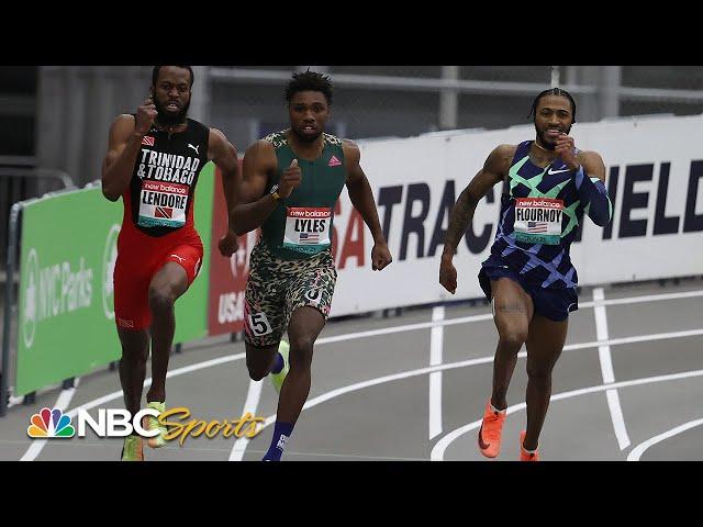 Noah Lyles wins the 200m in his first indoor meet since 2018 | NBC Sports