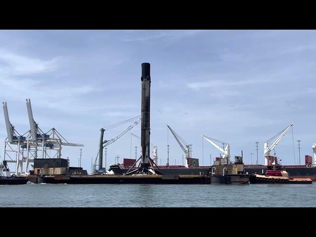 SpaceX booster returning to Port Canaveral