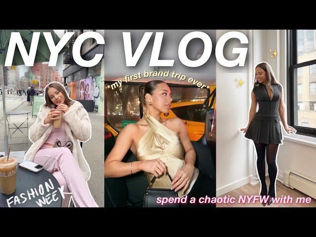 SPEND A WEEK IN NEW YORK WITH ME! ୨୧ *a chaotic but exciting new york fashion week vlog* ੈ‧₊˚