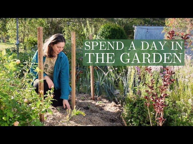 Garden With MeAdding Compost to the Garden Beds, Harvesting Spinach, Planting Veg & Flower Harvest