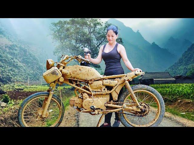 FULL VIDEO: Mechanic Girl Finds OLD Motorcycle and Rebuilds It - Lucky Day