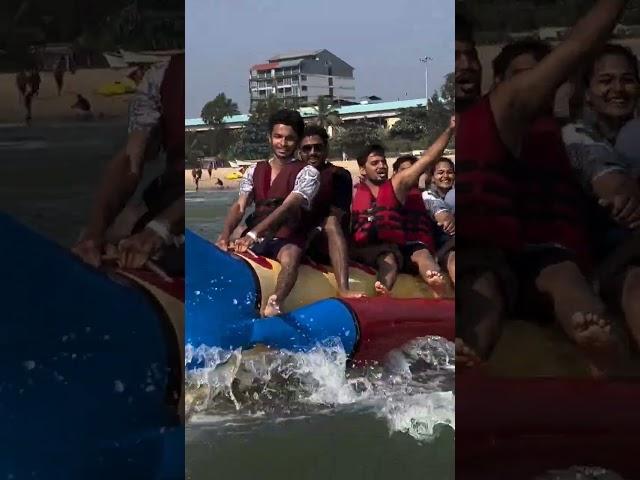 Banana ride in Vasco da Gama beach Goa | CrossBorder Vlogs Presents #goa #bananaride #travel #sports