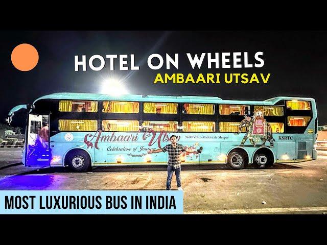 KSRTC AMBAARI UTSAV VOLVO 9600 Multi Axle AC Sleeper Bus Journey 