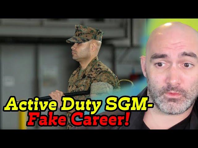 USMC SGM BUSTED w/ FAKE Purple Heart, Combat Ribbon!