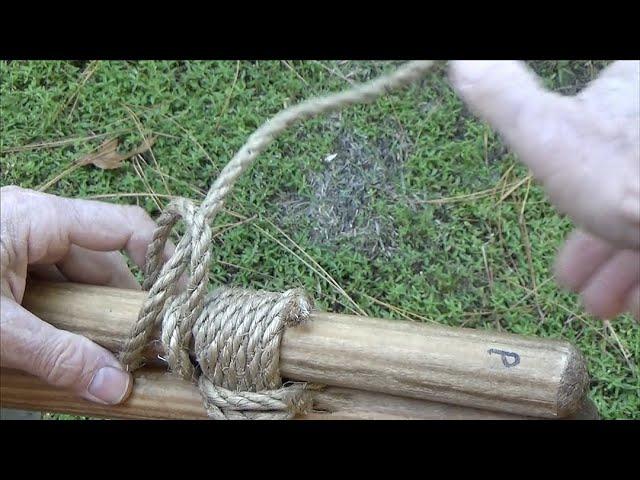 Scouting America:  How to Tie Half Hitches to Finish Many Lashings