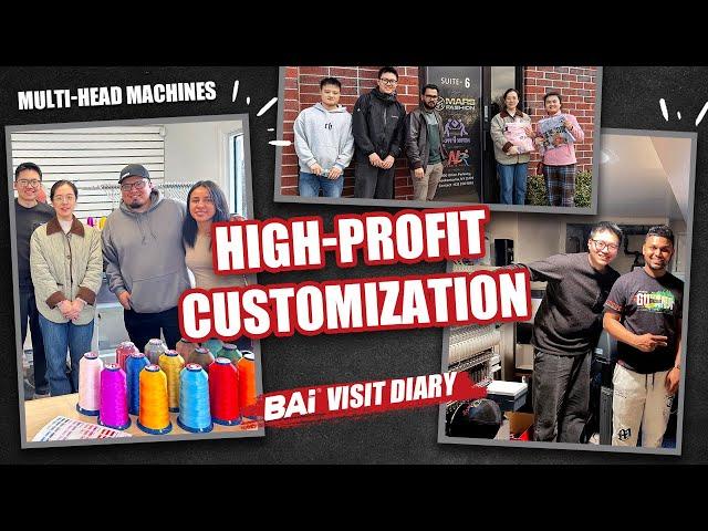 High-Profit Customization & Multi-Head Machines in BAi Embroidery  | Behind BAi Customers Vlog