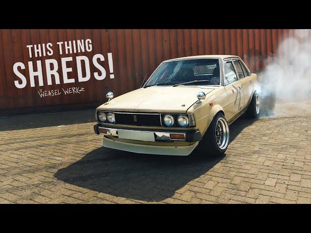 V8 Swapped Toyota Corolla KE70 SHREDS! | Project Home-Grown