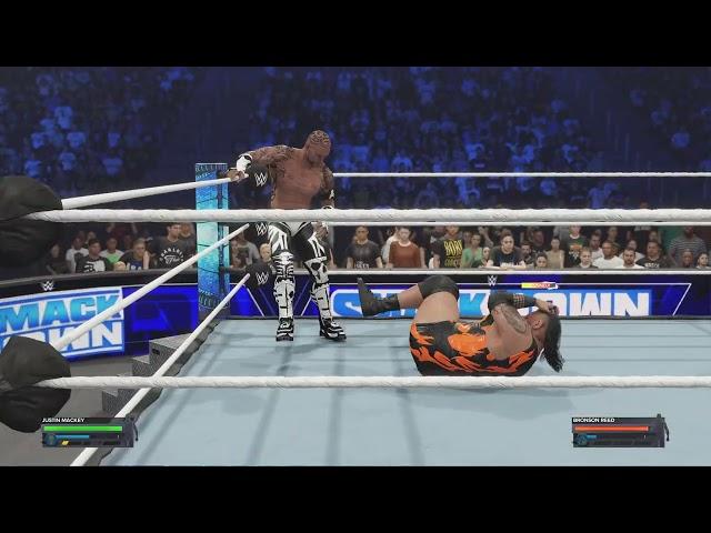 WWE 2K24: MyRISE/Undisputed - Bronson Reed vs. Justin Mackey.