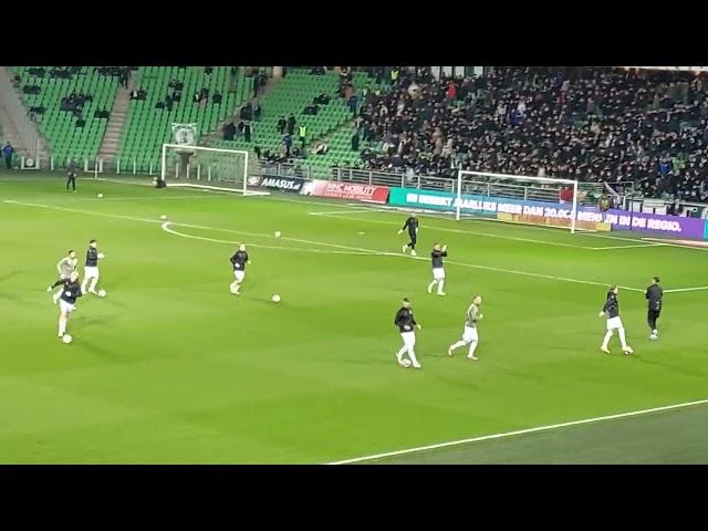 #gromvv Opkomst warm up FC Groningen