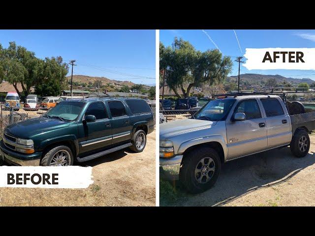 Suburban to Silverado Conversion! (SUV to TRUCK)