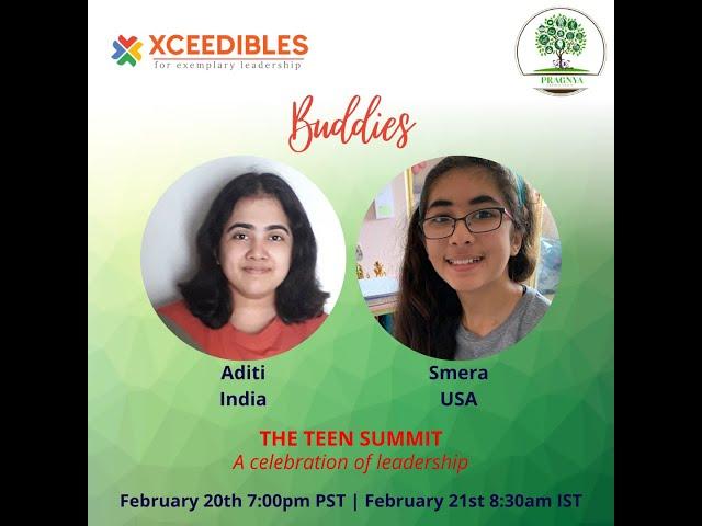 Xceedibles Teen Summit USA Edition -  Smera and Aditi