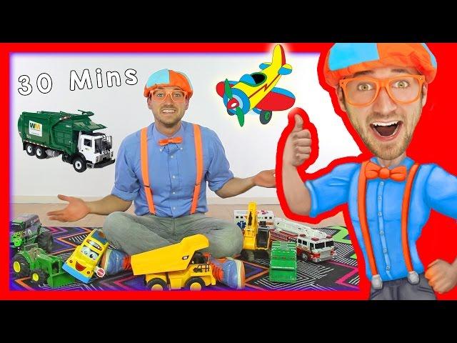 Toy Videos for Children with Blippi | Learn Numbers 30 Minutes