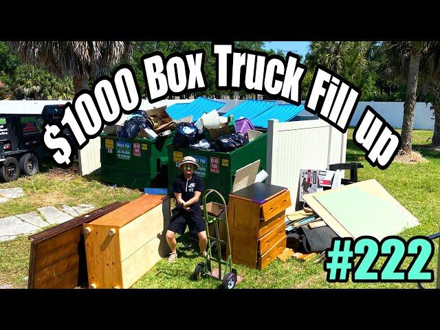 $1000 Days doing Junk Removal with a UHAUL Truck | #222