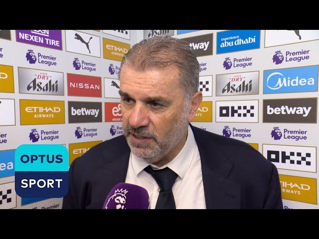 ANGE POSTECOGLOU proud of his team after they SMASHED Manchester City