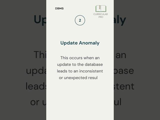 DBMS Anomalies || DBMS Revision Series