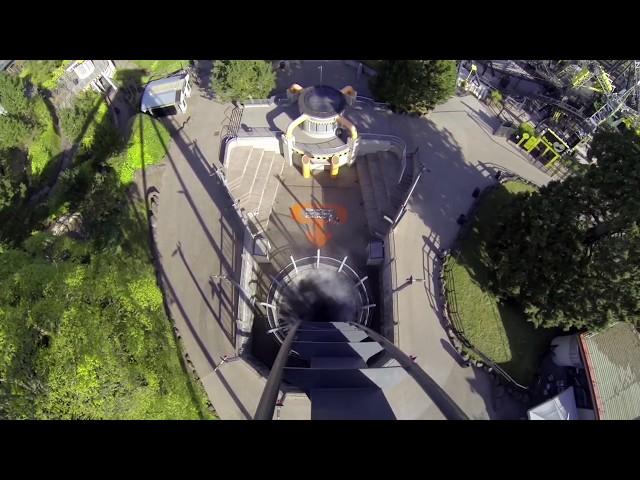 Front seat of Oblivion at Alton Towers Resort