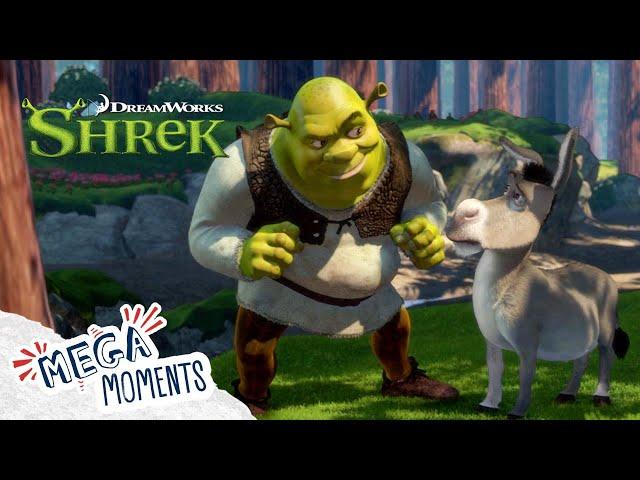 Shrek Meets Donkey!  | Shrek | Extended Preview | Movie Moments | Mega Moments