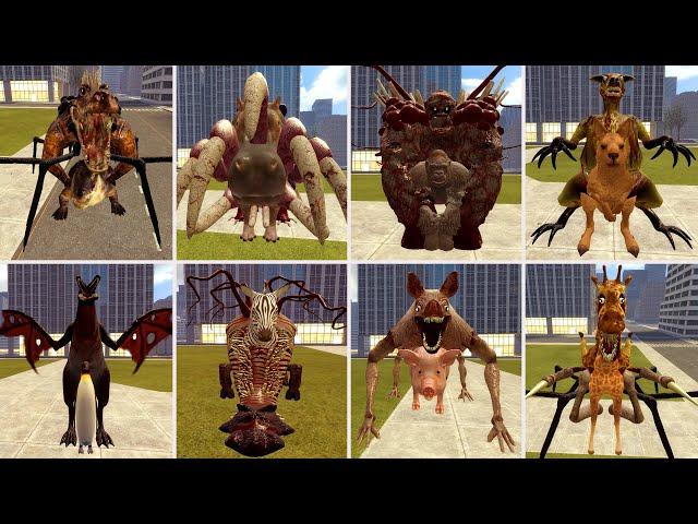 Zoochosis All Monsters Animals Scary Moments | Zoochosis Spartan Kicking | GARRY'S MOD