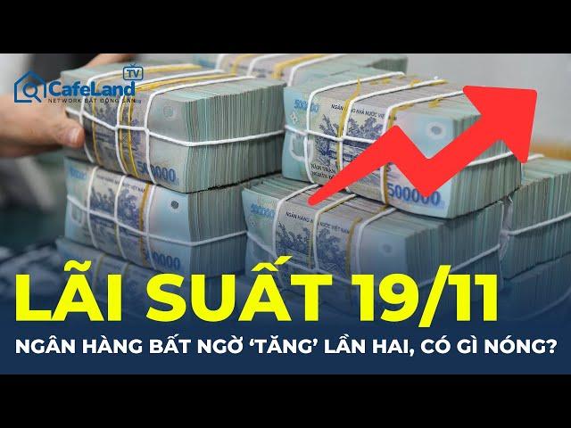 Lãi suất hôm nay 19/11: Ngân hàng BẤT NGỜ 'TĂNG' lần hai, có gì nóng? | CafeLand