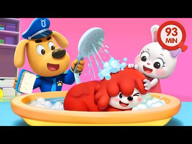 Let's Take a Bath | Good Habits | Educational Cartoons for Kids | Sheriff Labrador