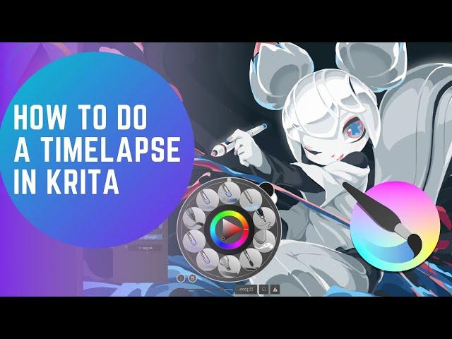 How to create a timelapse with Krita 5.0