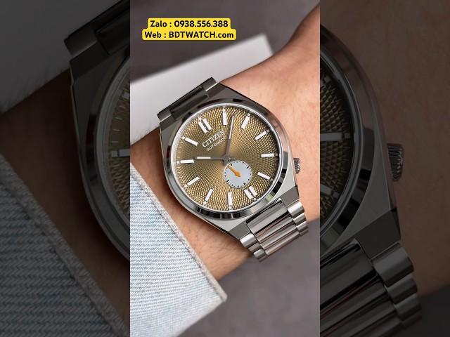 ĐỒNG HỒ #CITIZEN TSUYOSA SMALL SECOND DIAL VÀNG KAKI CỔ ĐIỂN, SANG TRỌNG NK5010-51X #NK501051X