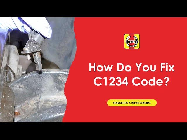 How Do You Fix C1234 Code?