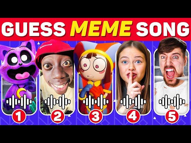 GUESS MEME & WHO'S SINGING Salish Matter, Tenge Tenge, MrBeast, Elsa, Panda, Lay Lay, King Ferran