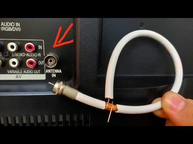 A piece of coaxial cable unlocks all TV channels || Antenna Booster