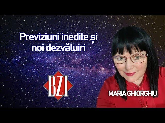 Maria Ghiorghiu, revine la BZI LIVE cu noi previziuni pentru a liniști populația