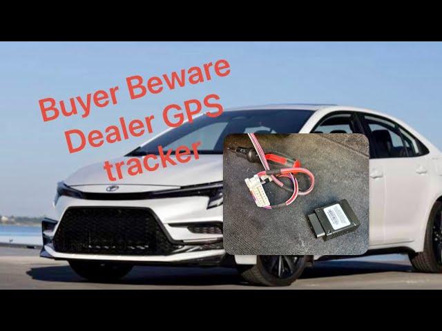 Dealer GPS tracker in Toyota’s