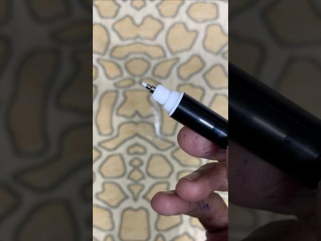 Posca ultra fine white pen #markers #posca #drawing #white #trending #unboxing #shorts