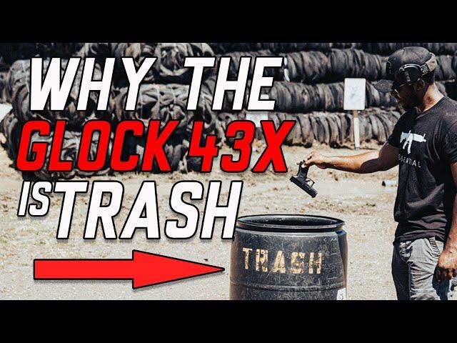 Glock 43x First Mag Review | This Gun Was Trash Until...