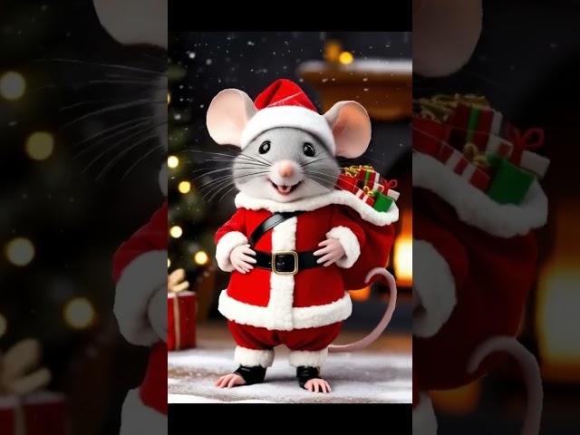 Epic Fusion MOUSE AND SANTA MEETUP #viralshort #trending #christmas