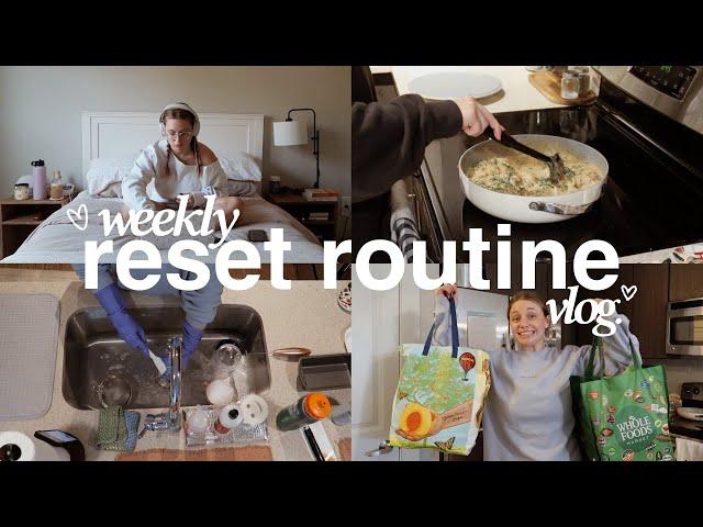 a weekly reset day vlog  balancing productivity with rest