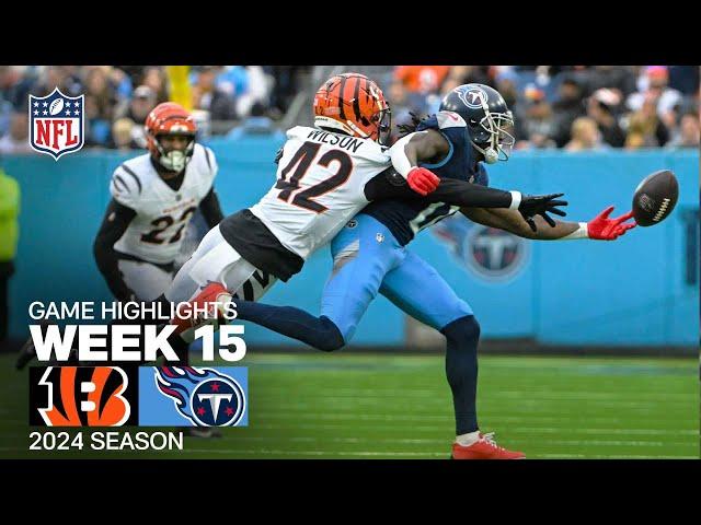 Cincinnati Bengals vs. Tennessee Titans Game Highlights | NFL 2024 Season Week 15