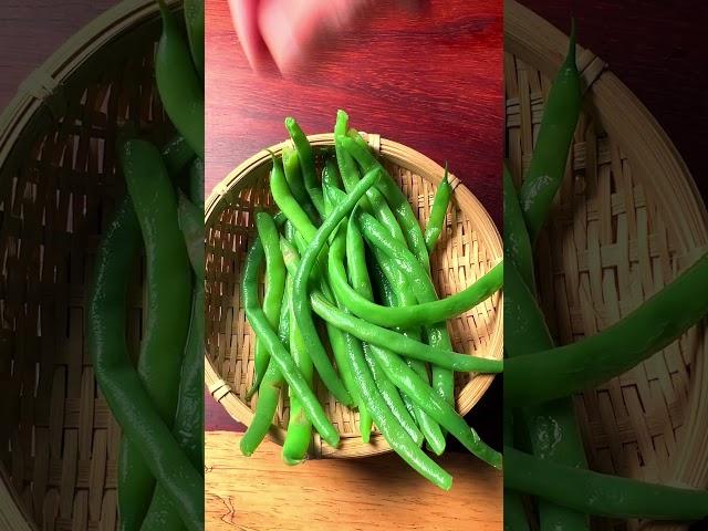 Green Beans with Sesame Dressing, Made with Care #shorts