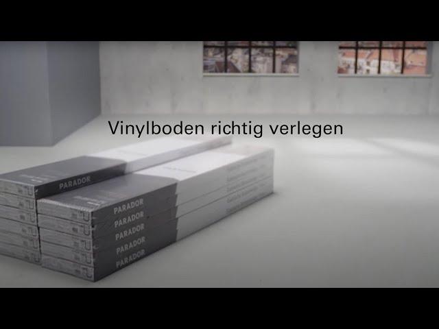 Parador Vinylboden aus Vollmaterial richtig verlegen