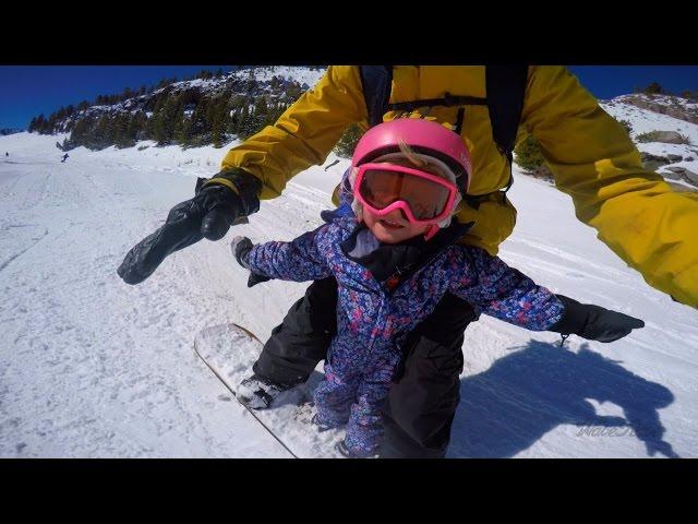 Tandem Snowboarding Friends