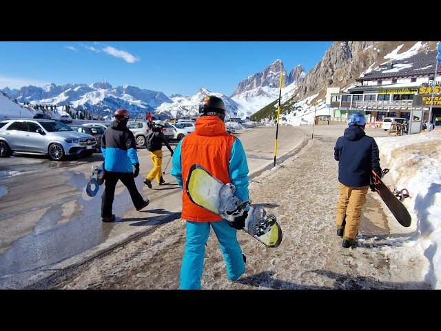 Snowboarding in Italy - Dolomites 2023