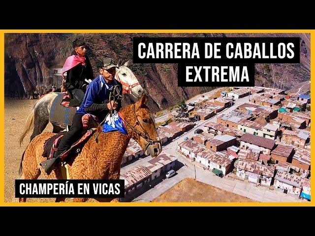 Niño gana CARRERA EXTREMA de CABALLOS | Champería en Vicas | Reportaje al Perú