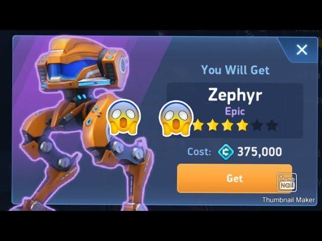 FINALLY UNLOCKED ZEPHYR  || MECH ARENA ROBOT SHOWDOWN || UNLOCKING ZEPHYR || TOURNAMENT ||