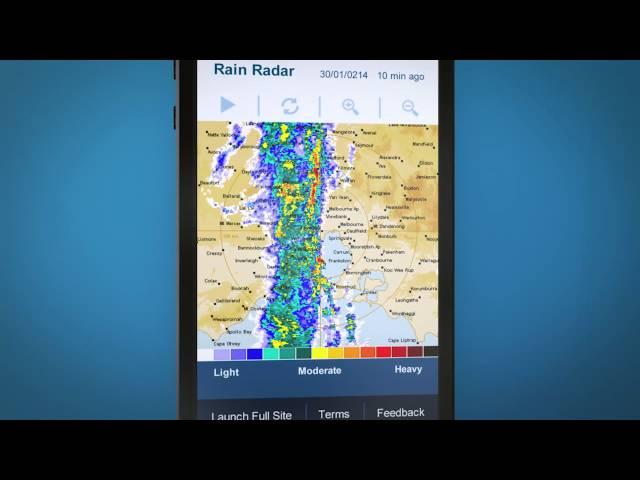 Bureau of Meteorology Mobile Weather Website