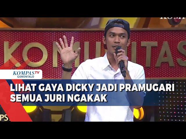 Lihat Gaya Dicky Jadi Pramugari Semua Juri Ngakak