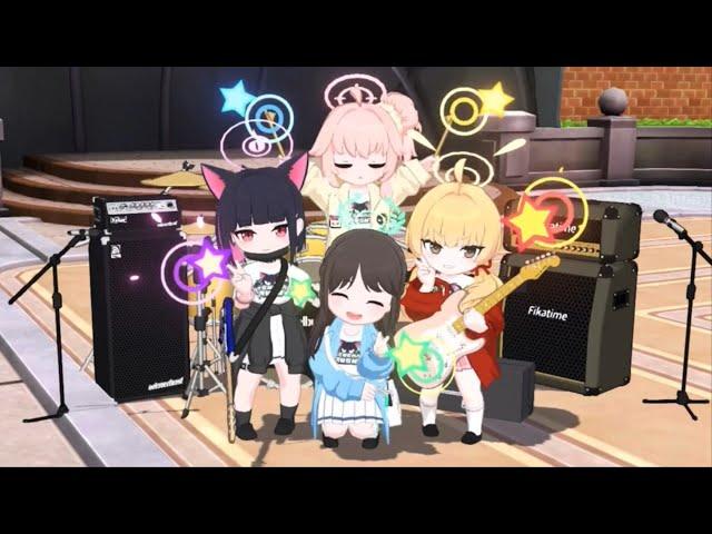 [블루아카이브] 방디부 4인 승리포즈! / Blue Archive BAND Victory Motion
