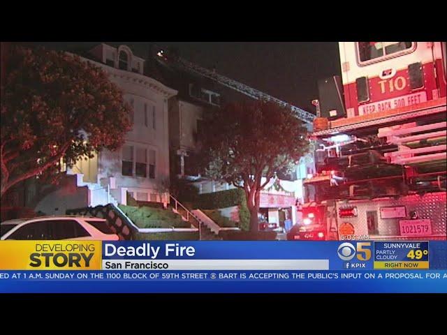 Officials Investigate Fatal Fire In San Francisco's Presidio Heights