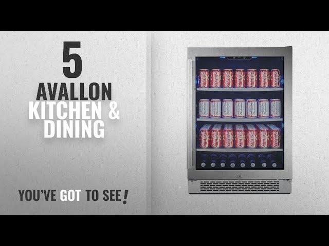 Avallon Top 10 Kitchen & Dining [2018]: Avallon ABR241SGRH 152 Can 24" Built-In Beverage Cooler -